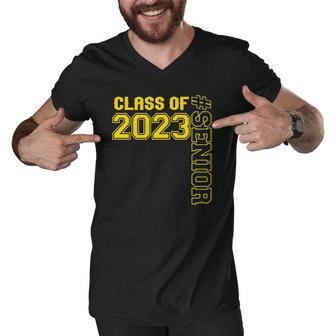 Gold Grads - Senior 2023 - Senior Class Of 2023 Senior Swag Men V-Neck Tshirt | Mazezy
