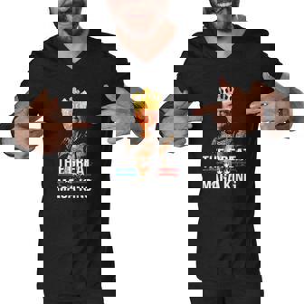 Great Maga King Trump Ultra Maga Crowd Anti Biden Ultra Maga Men V-Neck Tshirt | Mazezy