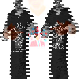 Happy Fathers Day Joe Biden 4Th Of July Memorial Men V-Neck Tshirt | Mazezy