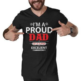 I Am A Proud Papa T-Shirt Fathers Day Gift Men V-Neck Tshirt - Monsterry AU