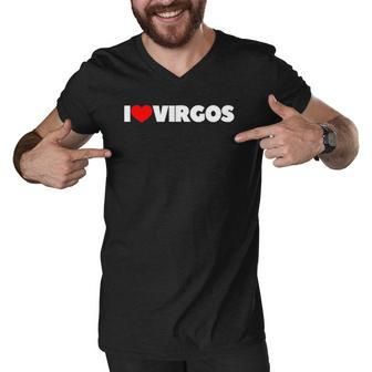 I Love Virgos I Heart Virgos Men V-Neck Tshirt | Mazezy