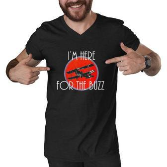 I’M Here For The Buzz Men V-Neck Tshirt | Mazezy