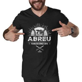 Jose Abreu Fearless Since 2014 Baseball Men V-Neck Tshirt | Mazezy