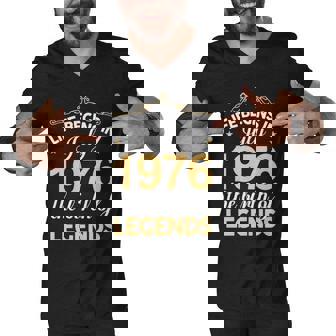 July 1976 Birthday Life Begins In July 1976 V2 Men V-Neck Tshirt | Seseable CA