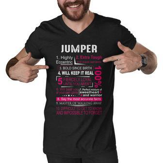 Jumper Name Gift Jumper Name V2 Men V-Neck Tshirt - Seseable