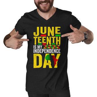 Juneteenth Is My Independence Day 1865 African American Men V-Neck Tshirt | Favorety DE