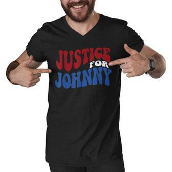 Justice For Johnny Men V-Neck Tshirt | Mazezy