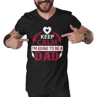 Keep Clam Papa T-Shirt Fathers Day Gift Men V-Neck Tshirt - Monsterry DE