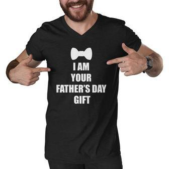 Kids I Am Your Fathers Day Gift Men V-Neck Tshirt | Mazezy