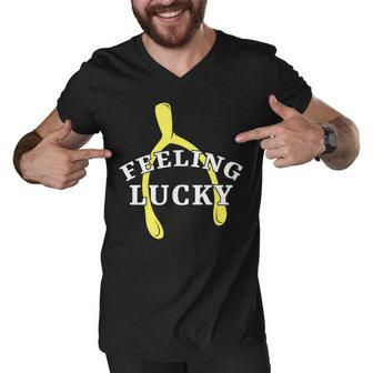 Lucky Turkey Wishbone Vintage 10 Shirt Men V-Neck Tshirt | Favorety DE