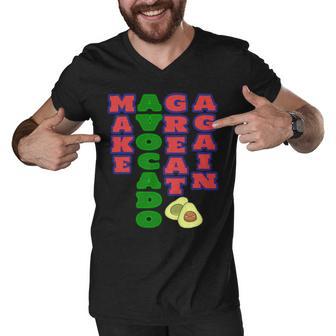 Make Avocado Great Again Men V-Neck Tshirt | Favorety CA