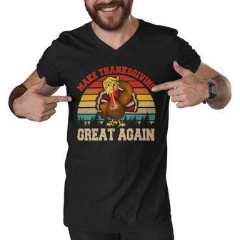 Make Thanksgiving Great Again Funny 4 Shirt Men V-Neck Tshirt | Favorety DE