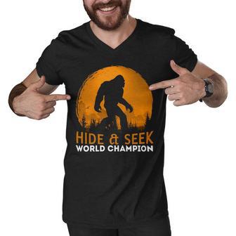 Market Trendz Bigfoot Hide And Seek Champion 405 Trending Shirt Men V-Neck Tshirt | Favorety