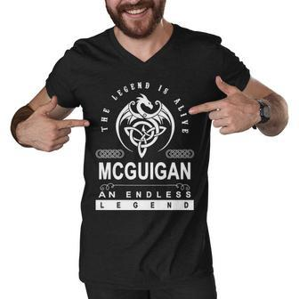 Mcguigan Name Gift Mcguigan An Enless Legend Men V-Neck Tshirt - Seseable