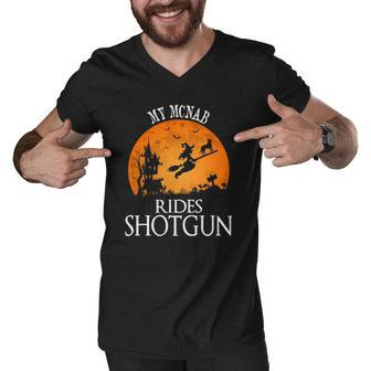 Mcnab Rides Shotgun Dog Lover Party Men V-Neck Tshirt | Mazezy