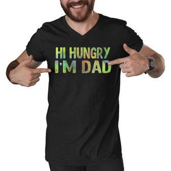 Mens Mens Hi Hungry Im Dad   Men V-Neck Tshirt