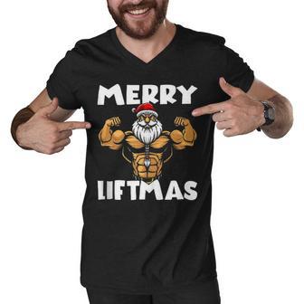 Merry Liftmas 300 Trending Shirt Men V-Neck Tshirt | Favorety AU