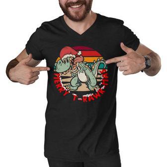 Merry Trawrmas Men V-Neck Tshirt | Favorety AU