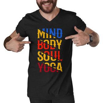 Mind Body Soul Yoga 114 Trending Shirt Men V-Neck Tshirt | Favorety UK