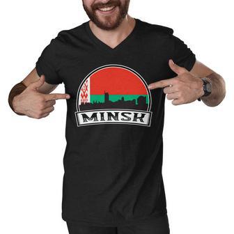 Minsk 754 Trending Shirt Men V-Neck Tshirt | Favorety CA