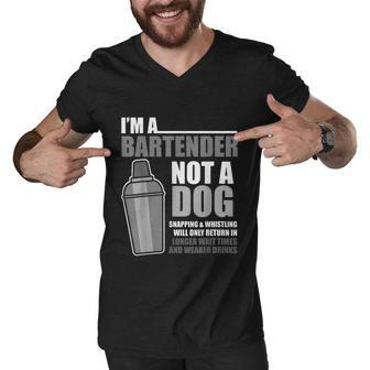 Mixologist Im A Bartender Not A Dog Bartending Men V-Neck Tshirt - Monsterry CA