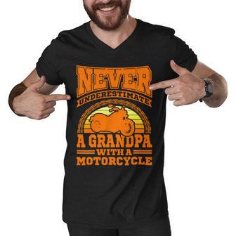 Motorcycle Grandpa Biker S Funny 499 Shirt Men V-Neck Tshirt | Favorety CA