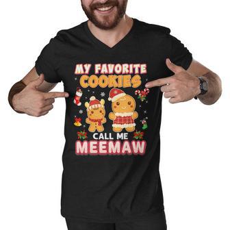 My Favorite Cookies Call Me Meemaw 882 Shirt Men V-Neck Tshirt | Favorety AU