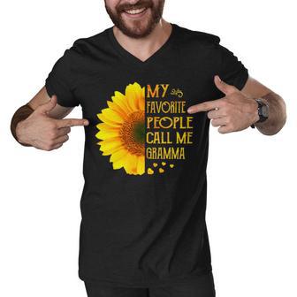 My Favorite People Call Me Gramma 728 Shirt Men V-Neck Tshirt | Favorety UK