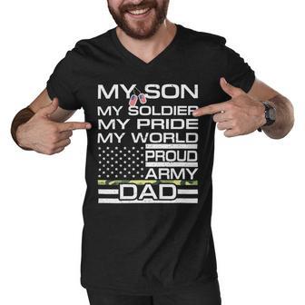 My Son My Soldier Hero Proud Army Dad 702 Shirt Men V-Neck Tshirt | Favorety DE