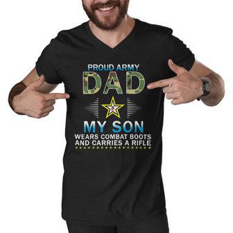 My Son Wears Combat Bootsproud Army 690 Shirt Men V-Neck Tshirt | Favorety UK