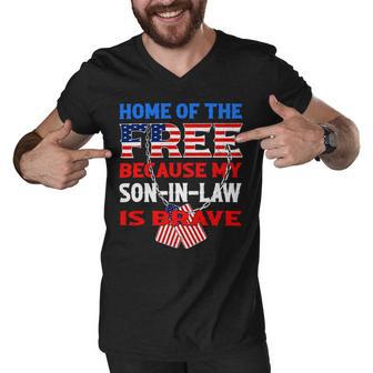 My Soninlaw Is Brave Home Of The Free 687 Shirt Men V-Neck Tshirt | Favorety DE