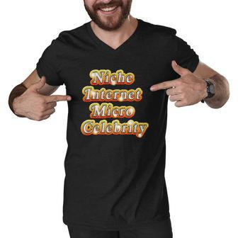 Niche Internet Micro Celebrity Unisex Men V-Neck Tshirt | Mazezy