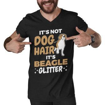 Not Dog Hair Beagle Glitter Pet Owner Dog Lover Beagle 61 Beagle Dog Men V-Neck Tshirt - Seseable