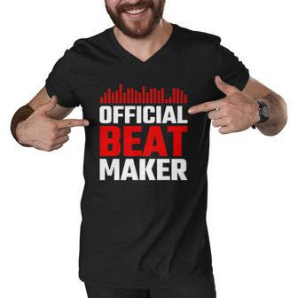 Official Beat Maker Audio Music Producer Hip Hop Men V-Neck Tshirt | Mazezy