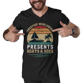 Prestigeworldwide Presentsboats Andhoes Vintage Funny Boating Boating Gifts Men V-Neck Tshirt | Favorety