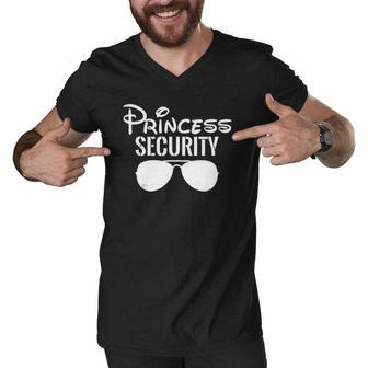 Princess Security Perfect Gifts For Dad Men V-Neck Tshirt | Mazezy