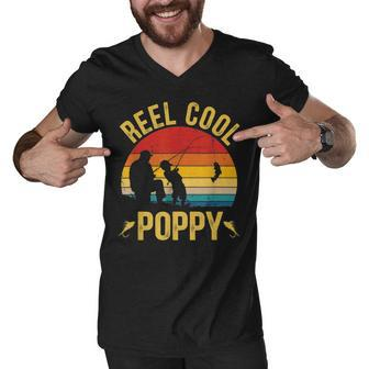 Reel Cool Poppy Funny V3 Men V-Neck Tshirt - Monsterry UK