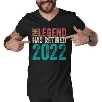Retired 2022 I Worked My Whole Life For This Retirement Men V-Neck Tshirt | Mazezy