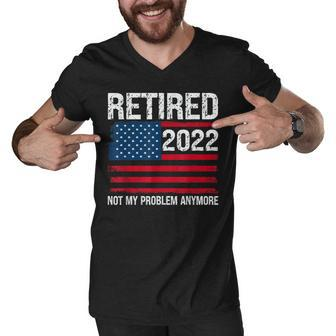 Retired 2022 I Worked My Whole Life For This Retirement V2 Men V-Neck Tshirt | Mazezy