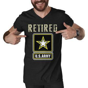 Retired Us Army Veteran T-Shirt Gift For Veteran Day T-Shirt Men V-Neck Tshirt - Monsterry
