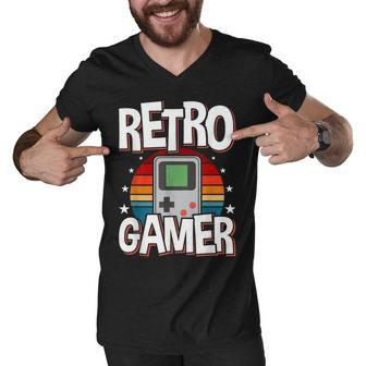 Retro Gaming Video Gamer Gaming Men V-Neck Tshirt - Seseable