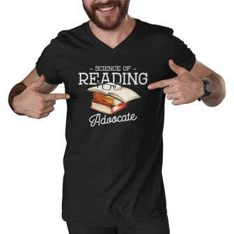 Science Of Reading Advocate Books Literature Book Reader Men V-Neck Tshirt | Mazezy