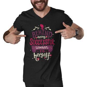 Successful Woman 401 Trending Shirt Men V-Neck Tshirt | Favorety UK