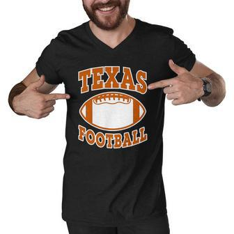 Texas Football Football Ball Sport Lover Men V-Neck Tshirt | Mazezy