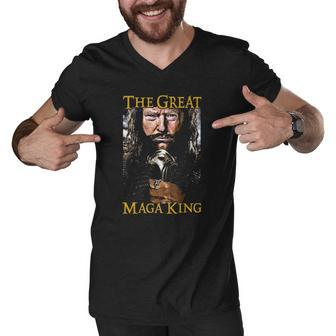 The Great Maga King S The Return Of The Ultra Maga King Men V-Neck Tshirt | Mazezy