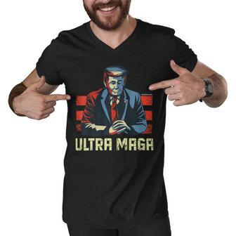 The Great Maga King Trump Ultra Proud Ultramaga Men V-Neck Tshirt - Monsterry
