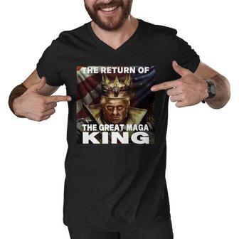 The Return Of The Great Maga King 3 Shirt Men V-Neck Tshirt | Favorety