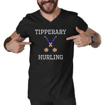 Tipperary Hurling Irish County Ireland Hurling Men V-Neck Tshirt | Mazezy