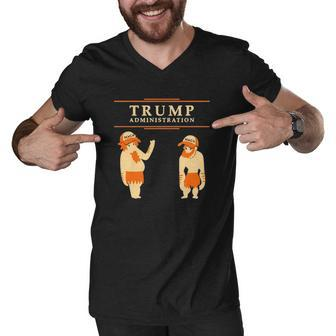Trump Administration Maga Donald Trump Men V-Neck Tshirt | Mazezy