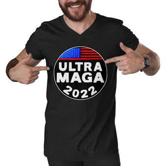 Ultra Maga Donald Trump Joe Biden America Men V-Neck Tshirt | Favorety DE